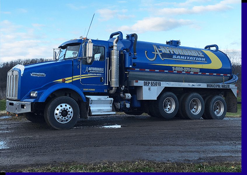 A-Affordable Sanitation service truck